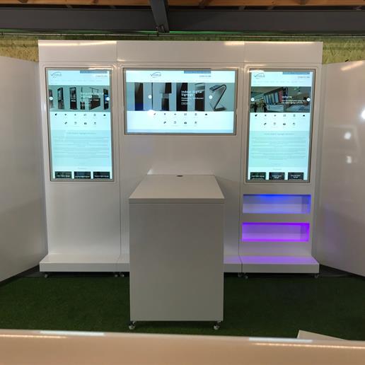 touch screen, event screen hire, event stand hire
