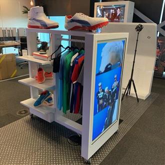 49" Clothing Rail Digital Display